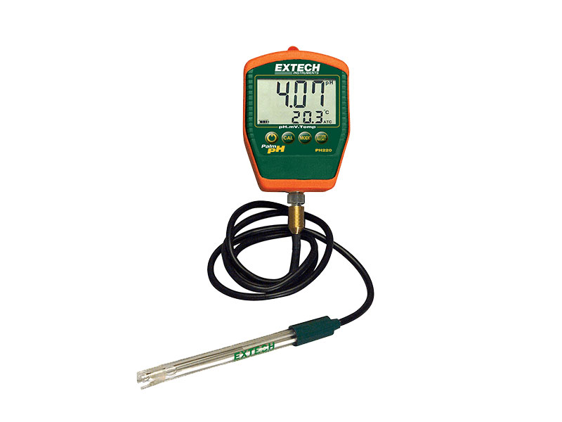 EXTECH Waterproof Palm pH Meter with Temperature รุ่น PH220-C
